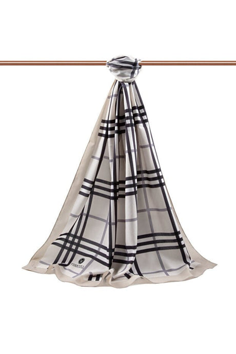 Luxury Medine Silk Plaid Shawl - Wrinkle - Free - TryAladdin