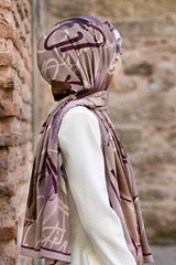 Luxury Medine Silk Shawl - Elegant Design - TryAladdin