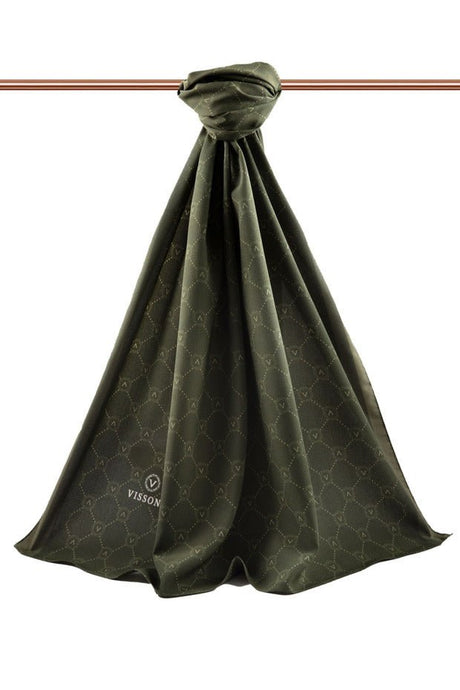 Luxury Medine Silk Shawl - Monogram Pattern, Wrinkle - Free - TryAladdin