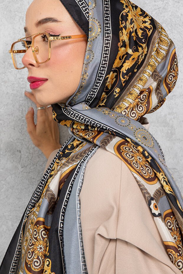 Luxury Silk Voile Shawl Italian Stitch - TryAladdin