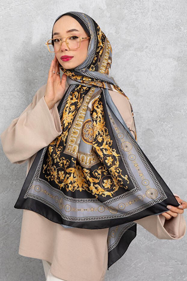 Luxury Silk Voile Shawl Italian Stitch - TryAladdin