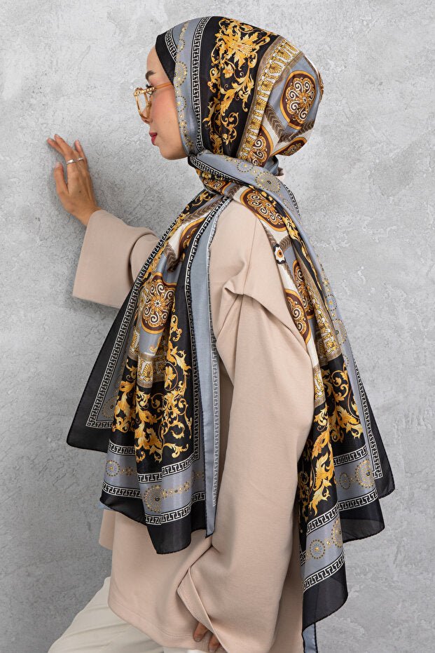 Luxury Silk Voile Shawl Italian Stitch - TryAladdin