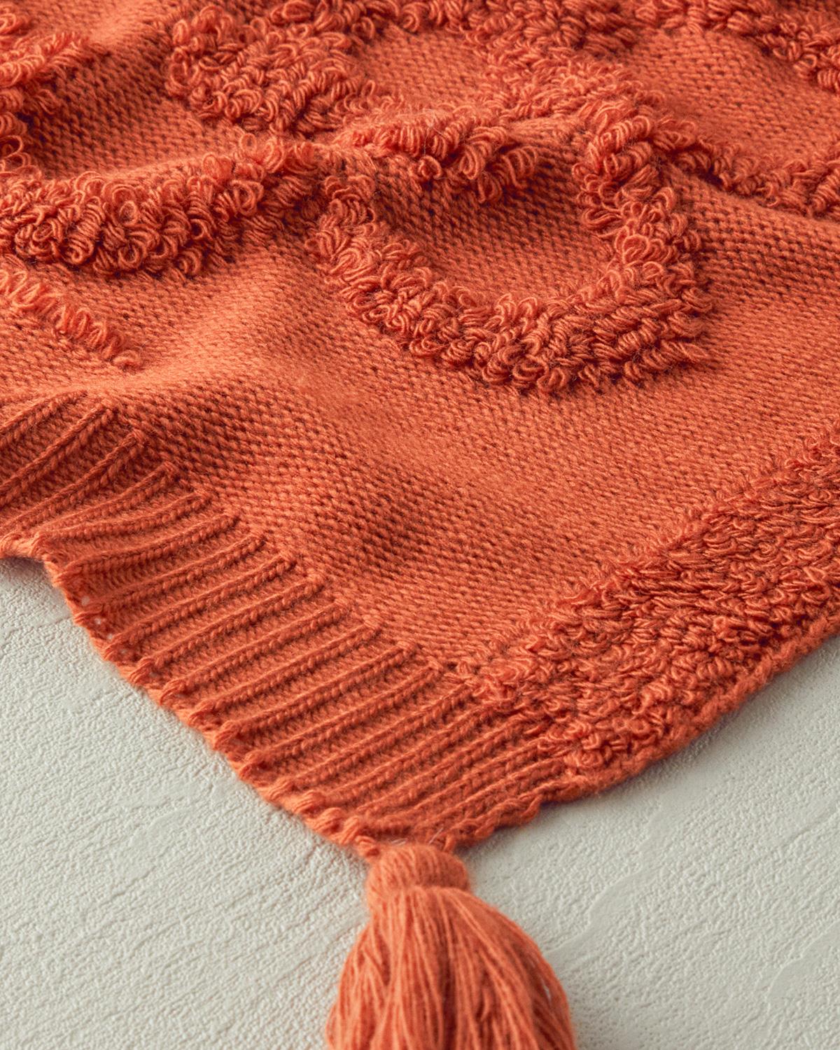 Premium Soft Knit Terracotta Throw Blanket   Wholesale Home Textile