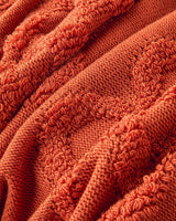 Premium Soft Knit Terracotta Throw Blanket   Wholesale Home Textile
