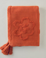 Premium Soft Knit Terracotta Throw Blanket   Wholesale Home Textile