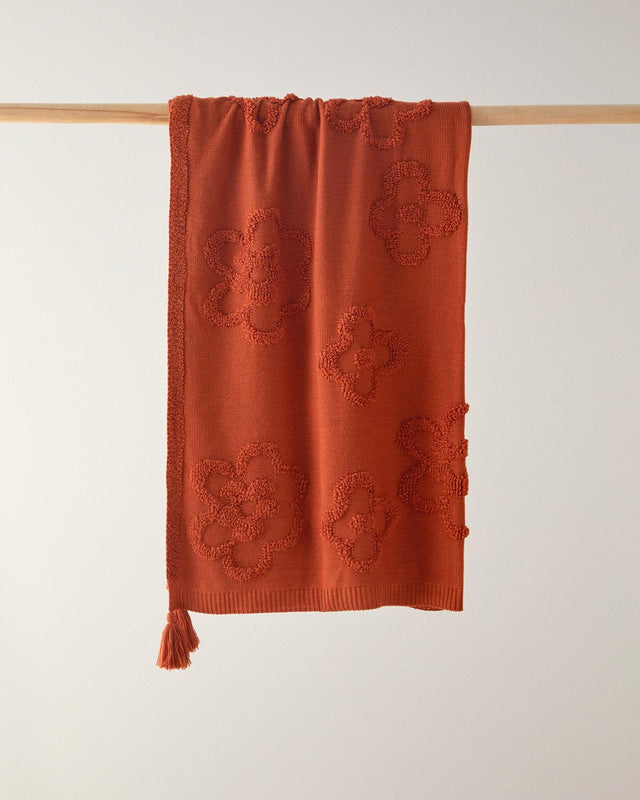 Premium Soft Knit Terracotta Throw Blanket - Wholesale Home Textile