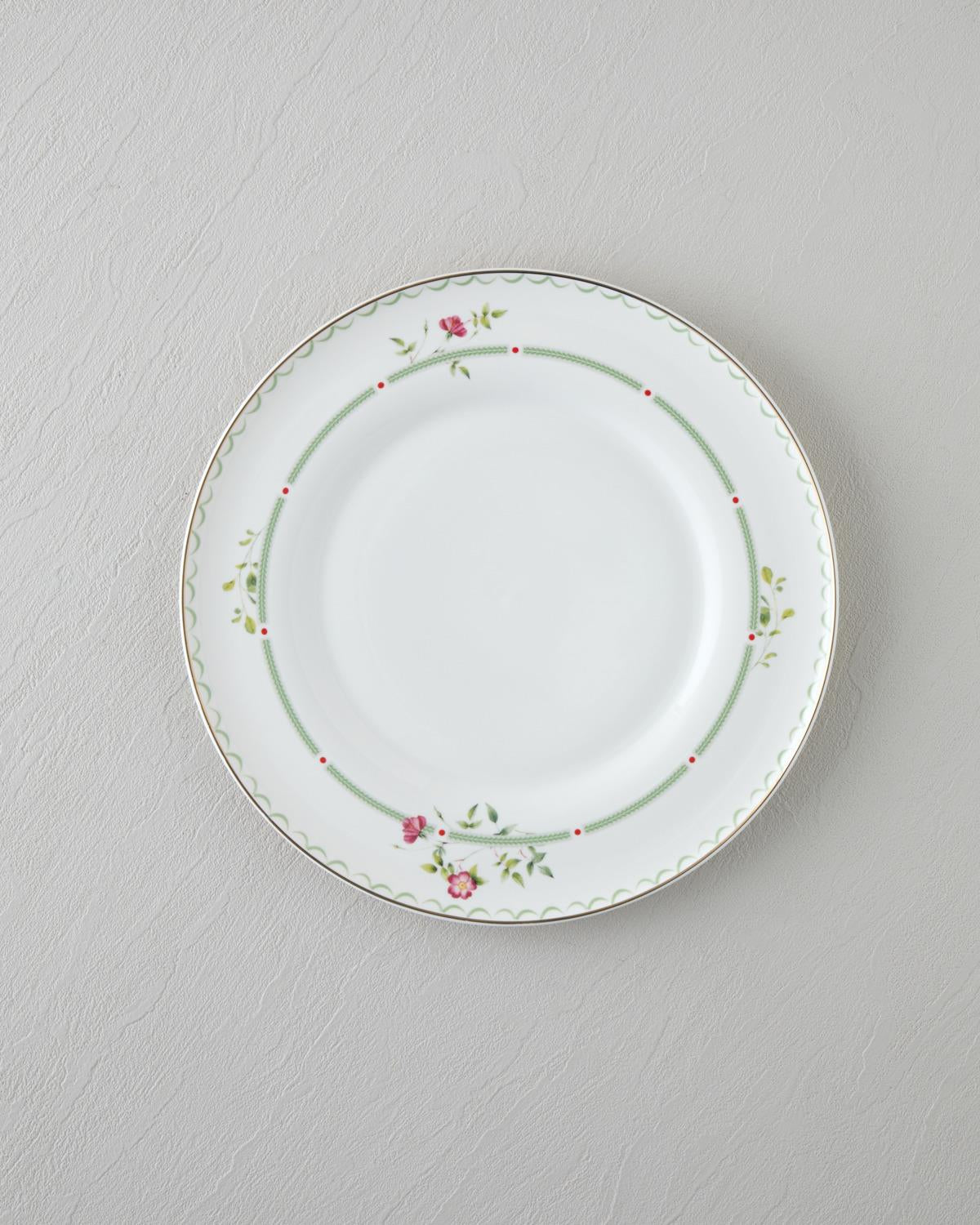 Professional Grade Bone Porcelain Dinnerware Set 24 Piece 6 Person Colorful Design