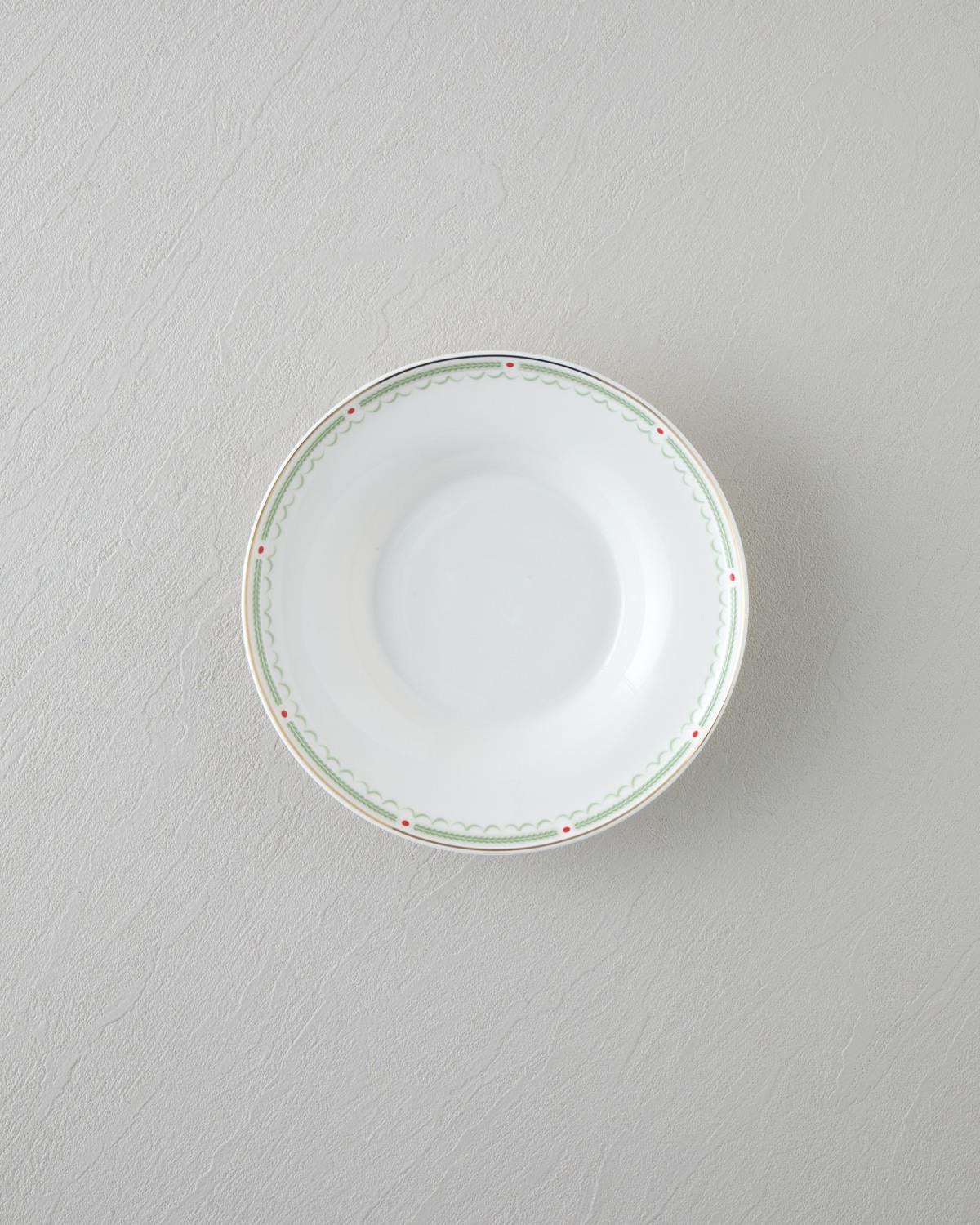 Professional Grade Bone Porcelain Dinnerware Set 24 Piece 6 Person Colorful Design
