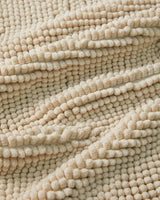 Professional Anti Slip Macaroni Textured Bath Mat   Beige