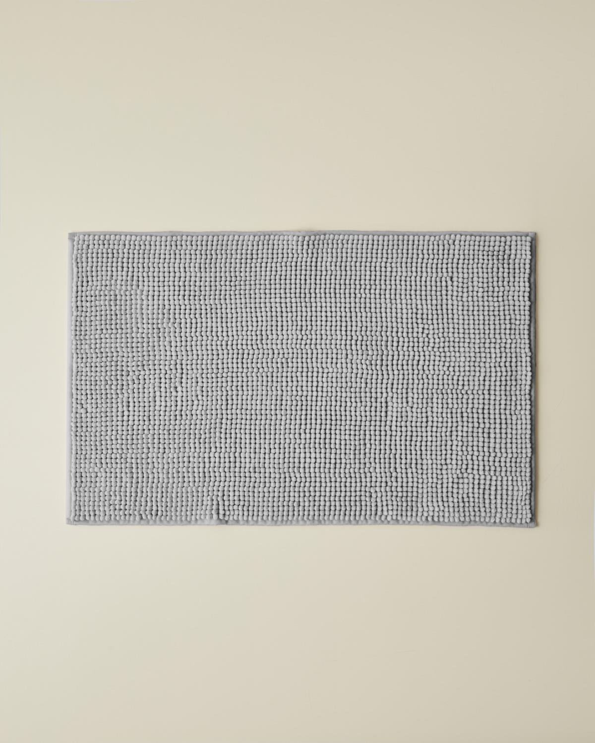 Professional Grade Non Slip Macaroni Texture Bath Mat Grey