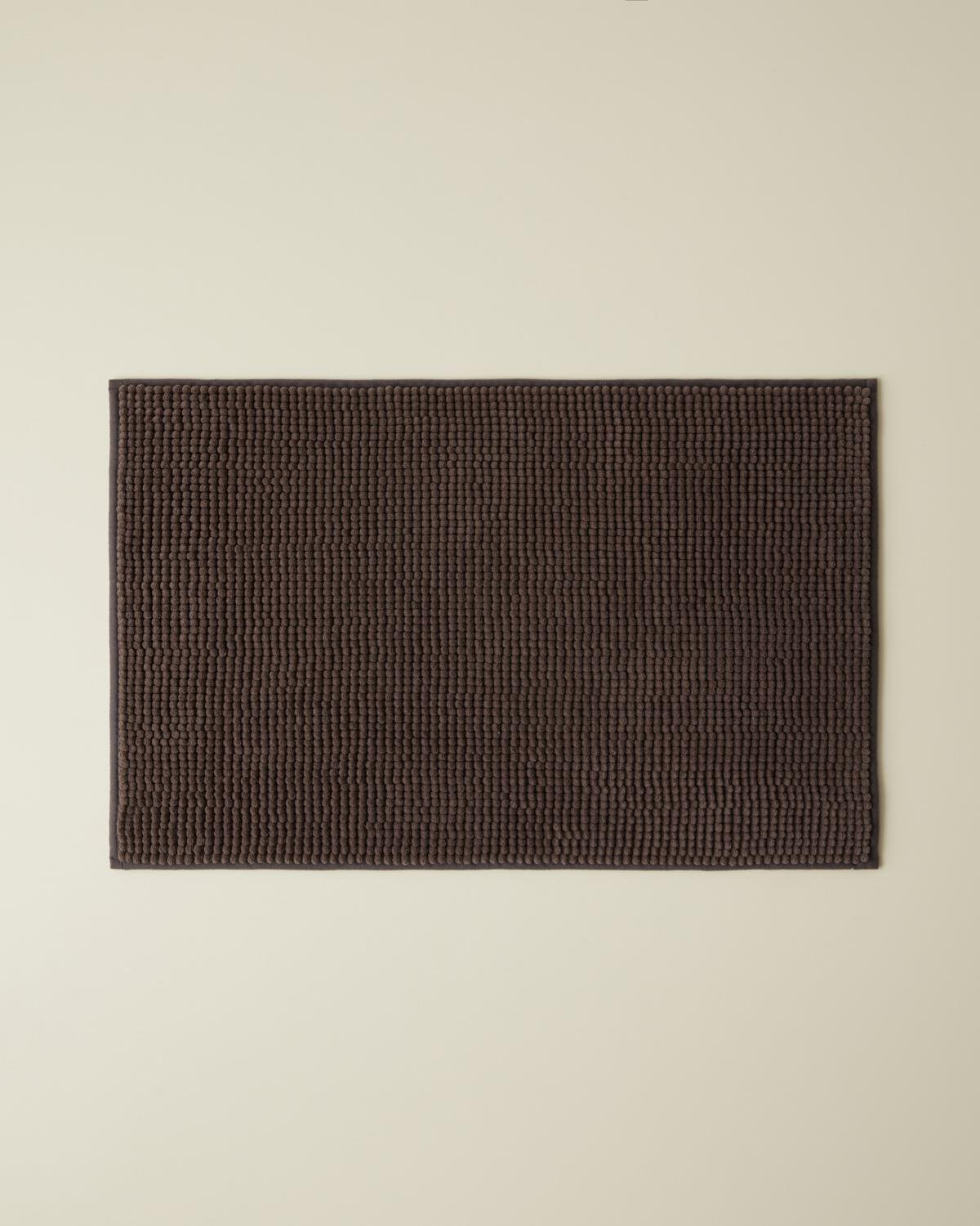 Premium Macaroni Textured Non Slip Bath Mat   Brown