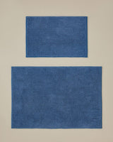 Premium Non-Slip Macaroni Texture Bathroom Mat Set - Blue