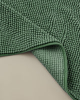 Professional Grade Macaroni Texture Non Slip Bath Mat Set   Green