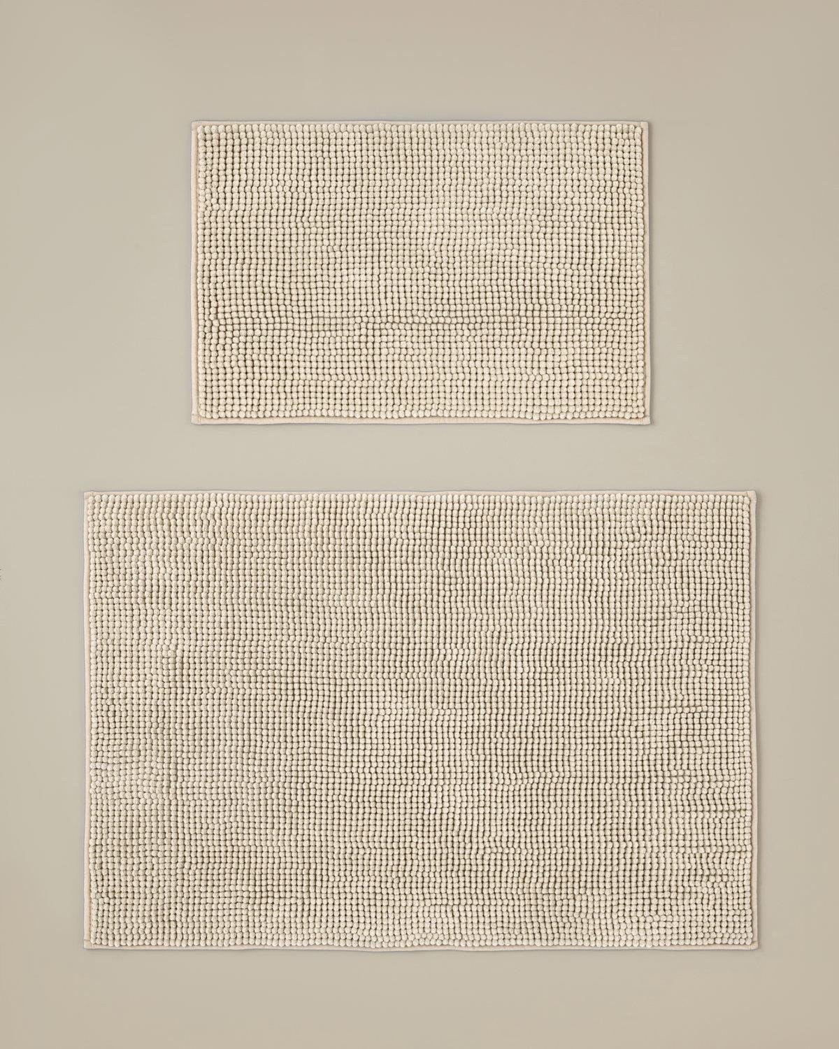 Professional-Non-Slip-Bathroom-Mat-Set-Plush-Absorbent-Beige