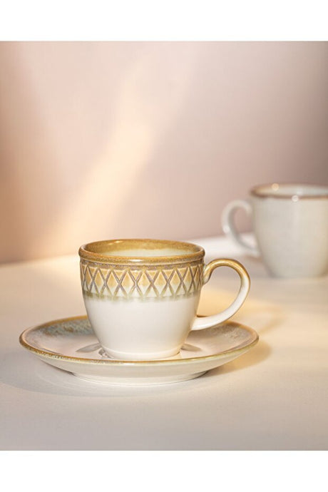 Madame Coco Elegant Antique Design Turkish Coffee Cup Set - 6 - Piece Set - TryAladdin