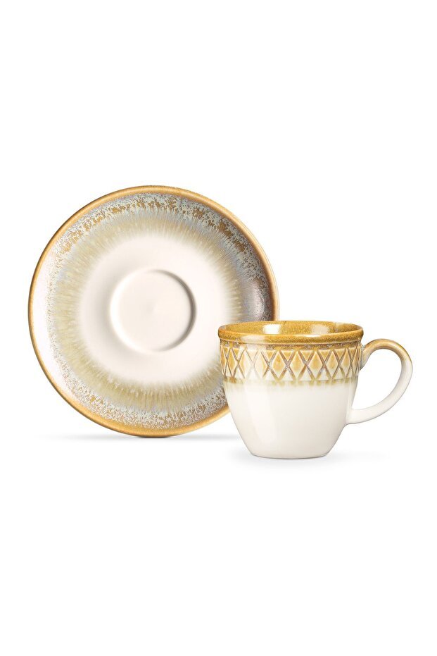 Madame Coco Elegant Antique Design Turkish Coffee Cup Set - 6 - Piece Set - TryAladdin