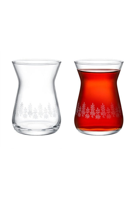 Madame Coco Francessa Daisy Touch Premium Turkish Tea Glass Set - 6 x 132ml - TryAladdin