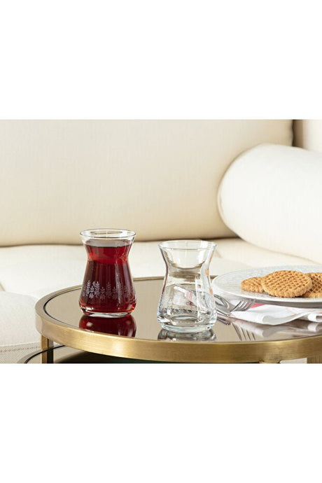 Madame Coco Francessa Daisy Touch Premium Turkish Tea Glass Set - 6 x 132ml - TryAladdin