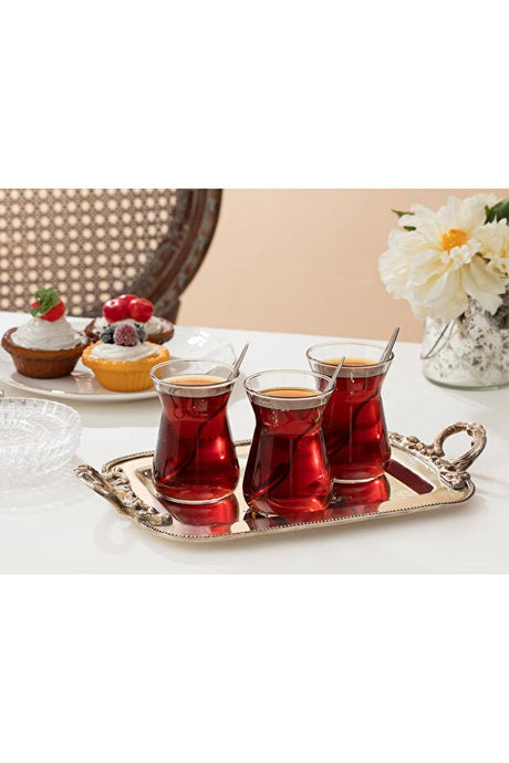 Madame Coco Francessa Professional Turkish Tea Glass Set - 6 Piece - TryAladdin