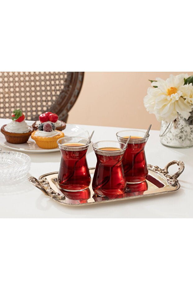 Madame Coco Francessa Professional Turkish Tea Glass Set - 6 Piece - TryAladdin