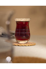 Madame Coco Mathis Premium Turkish Tea Glasses - 6 - Pack 168ml - TryAladdin