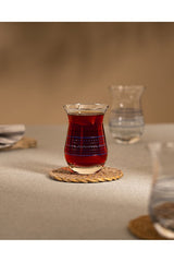Madame Coco Mathis Premium Turkish Tea Glasses - 6 - Pack 168ml - TryAladdin