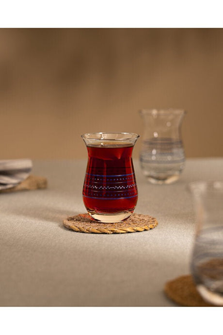 Madame Coco Mathis Premium Turkish Tea Glasses - 6 - Pack 168ml - TryAladdin