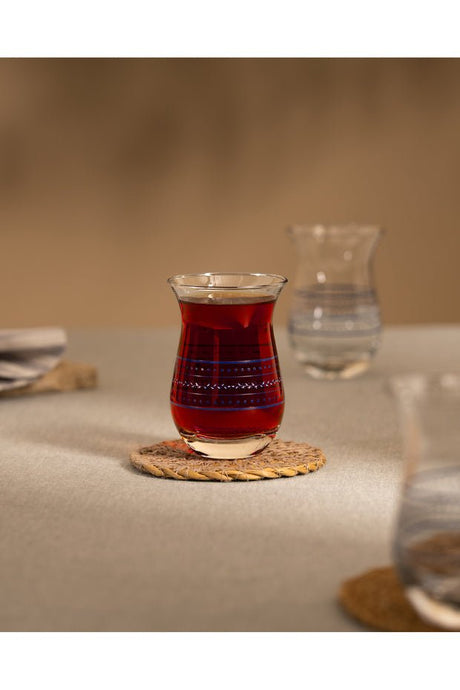 Madame Coco Mathis Premium Turkish Tea Glasses - 6 - Pack 168ml - TryAladdin