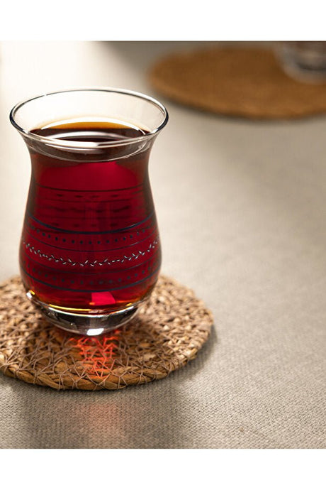 Madame Coco Mathis Premium Turkish Tea Glasses - 6 - Pack 168ml - TryAladdin