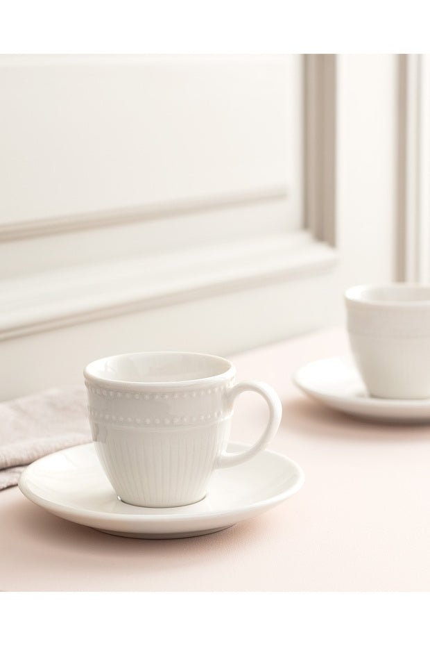 Madame Coco Premium Soleil Porcelain Turkish Coffee Cup Set - 6 Piece - TryAladdin
