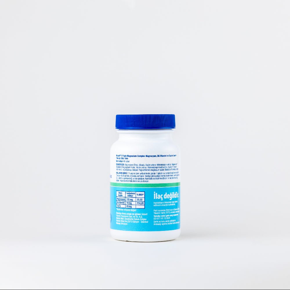 Magnesium, B6 & Taurine Supplement - Energy & Wellness Tablets - TryAladdin