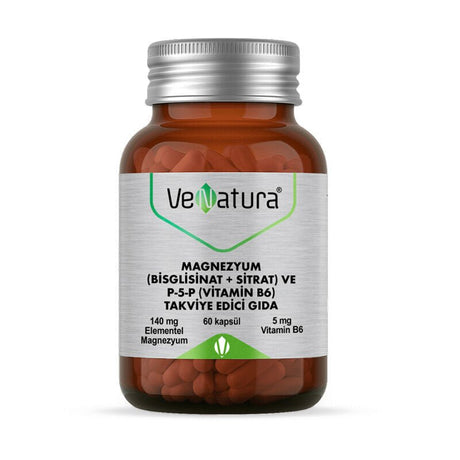 Magnesium Bisglycinate Citrate + P5P B6 - Nerve, Muscle & Bone Support Capsules - TryAladdin
