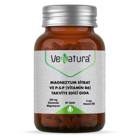 Magnesium Citrate & P - 5 - P (Vitamin B6) - Energy & Nervous System Support Tablets - TryAladdin