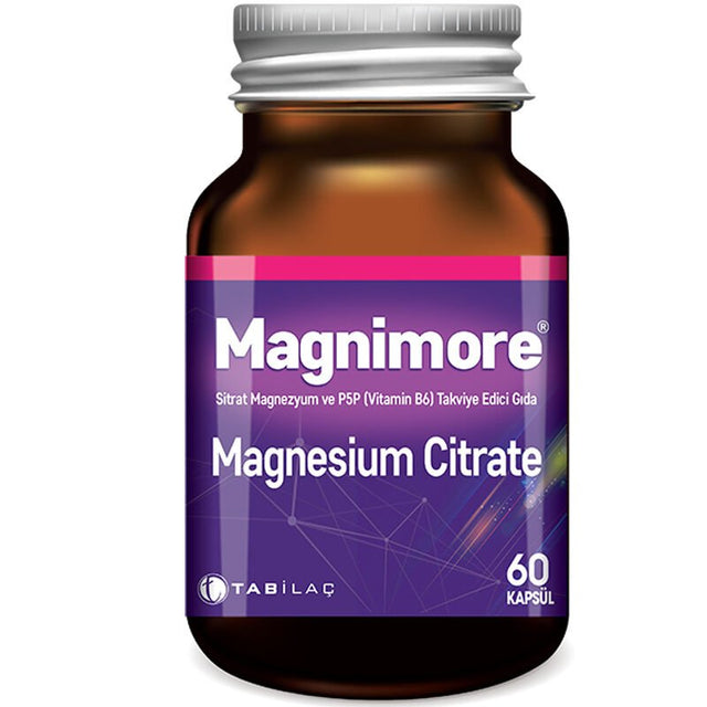 Magnesium Citrate & P5P (Vitamin B6) - Essential Mineral Support Capsules - TryAladdin