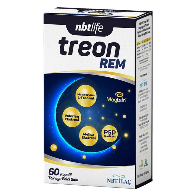 Magnesium L - Threonate, Valerian & Lemon Balm - Relaxation & Sleep Support Capsules - TryAladdin