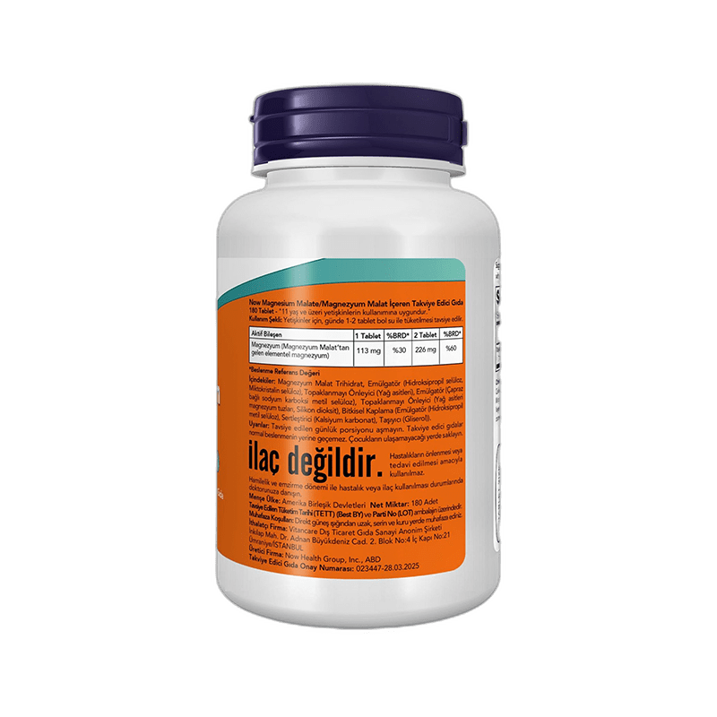 Magnesium Malate Supplement - Daily Mineral Wellness Tablets - TryAladdin