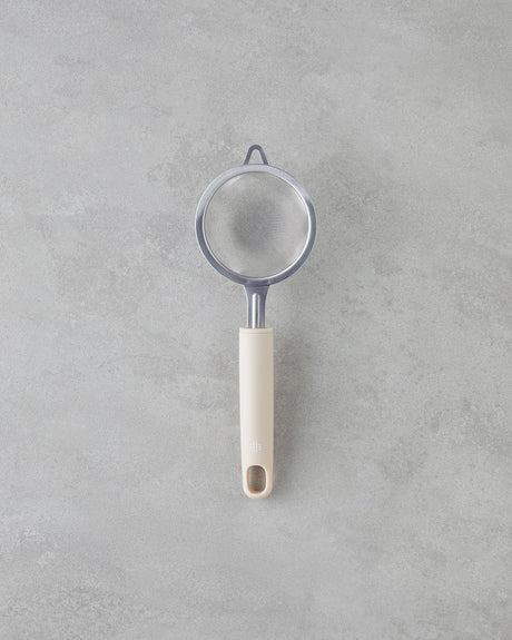 Professional Grade Stainless Steel Fine Mesh Strainer 26cm Cream