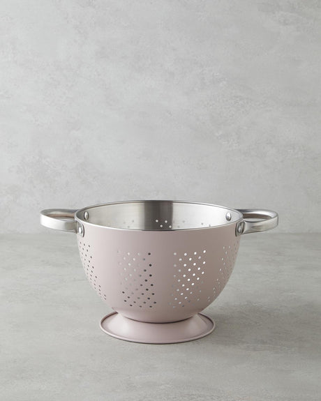 Professional Grade Stainless Steel Strainer 22cm Light Pink