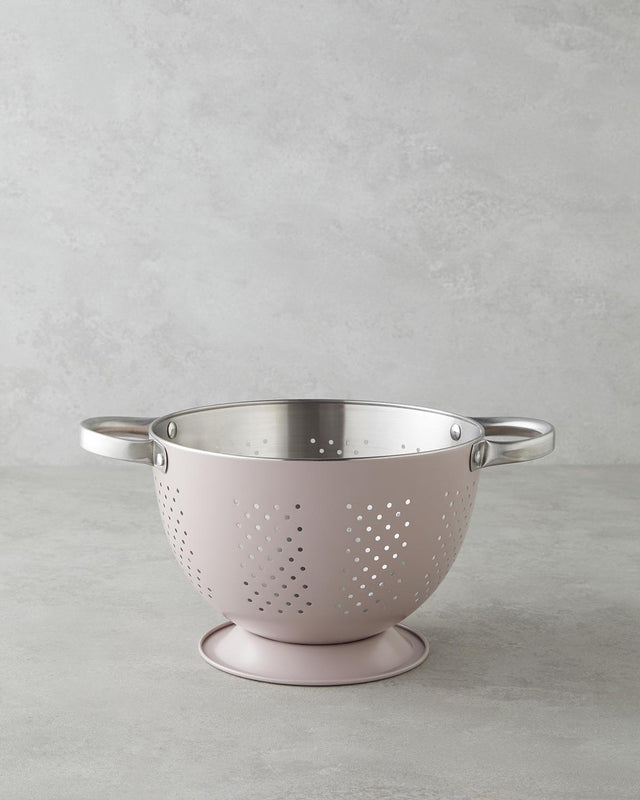 Professional Grade Stainless Steel Strainer 22cm Light Pink