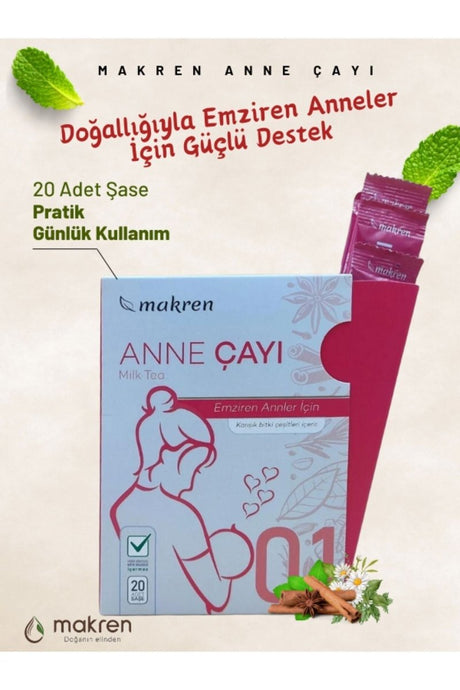 Makren Professional Nursing Mother's Herbal Tea - 20 Sachets - TryAladdin