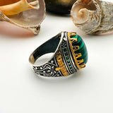 Malachite Stone Men's Ring