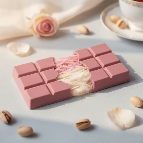 Malak Angel Hair Ruby Chocolate with Pistachio & Cotton Candy - 65gr - TryAladdin