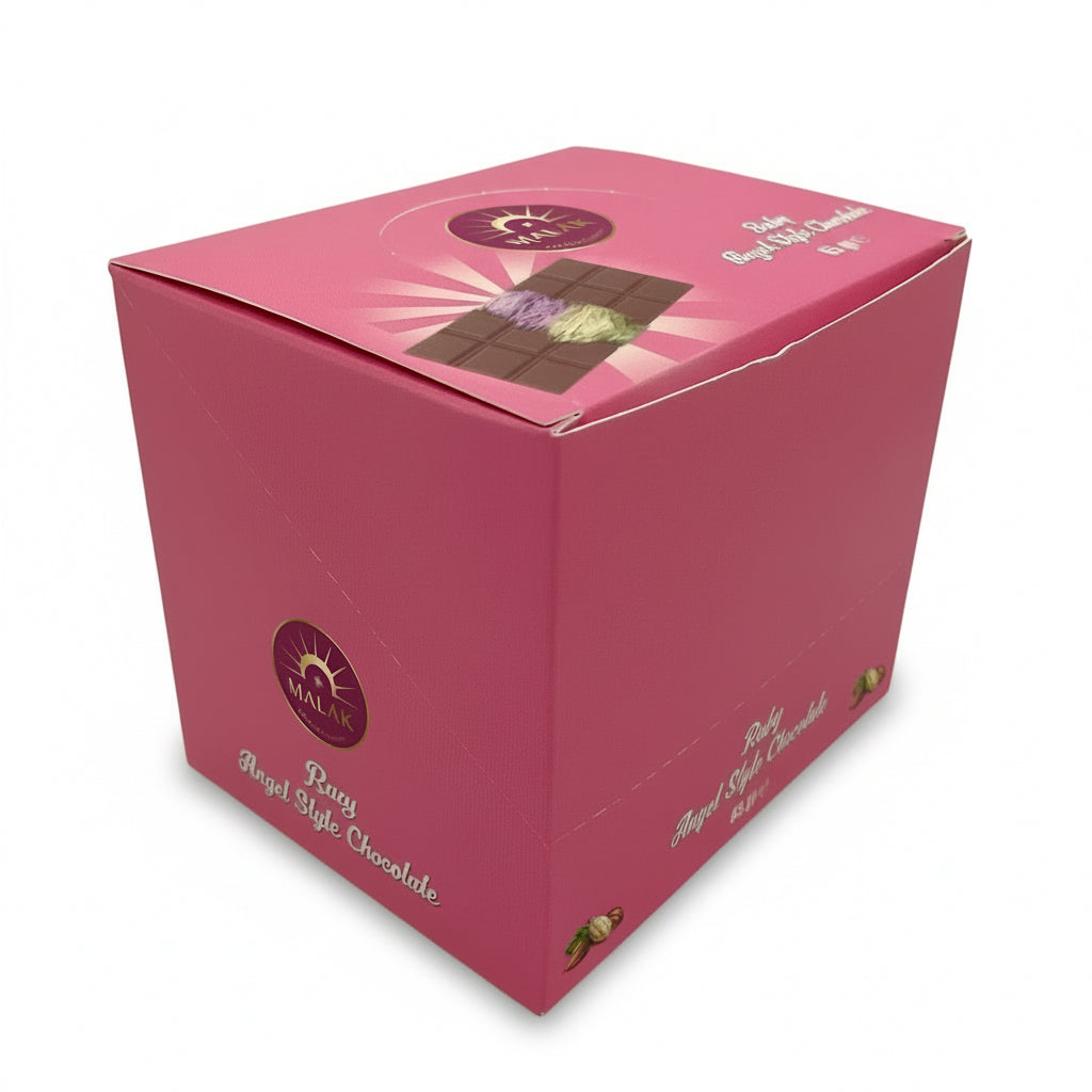 Malak Angel Hair Ruby Chocolate with Pistachio & Cotton Candy - 65gr - TryAladdin