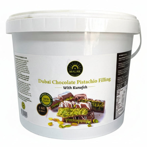 Malak Dubai Chocolate Pistachio Filling with with Kunafeh - 30% Pistachio - TryAladdin