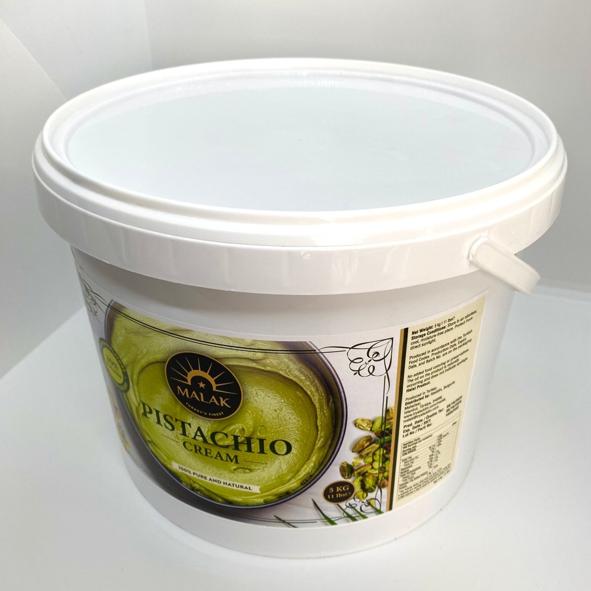 Pistachio Cream with 30% Pistachio - 1.1. lb (5 Kg) Bulk Tub – Aladdin