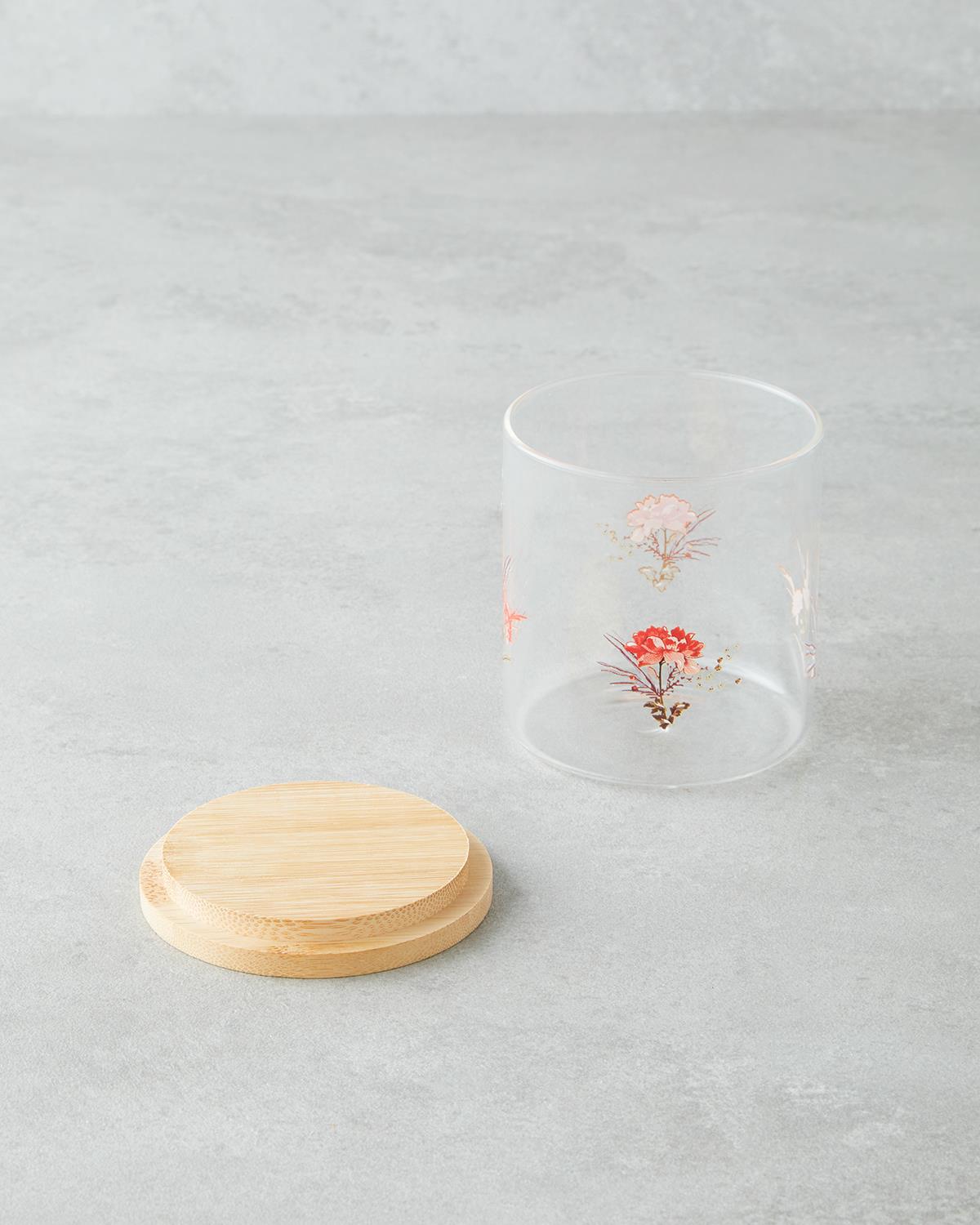 Professional Grade 4 Piece Clear Glass Spice Jar Set
