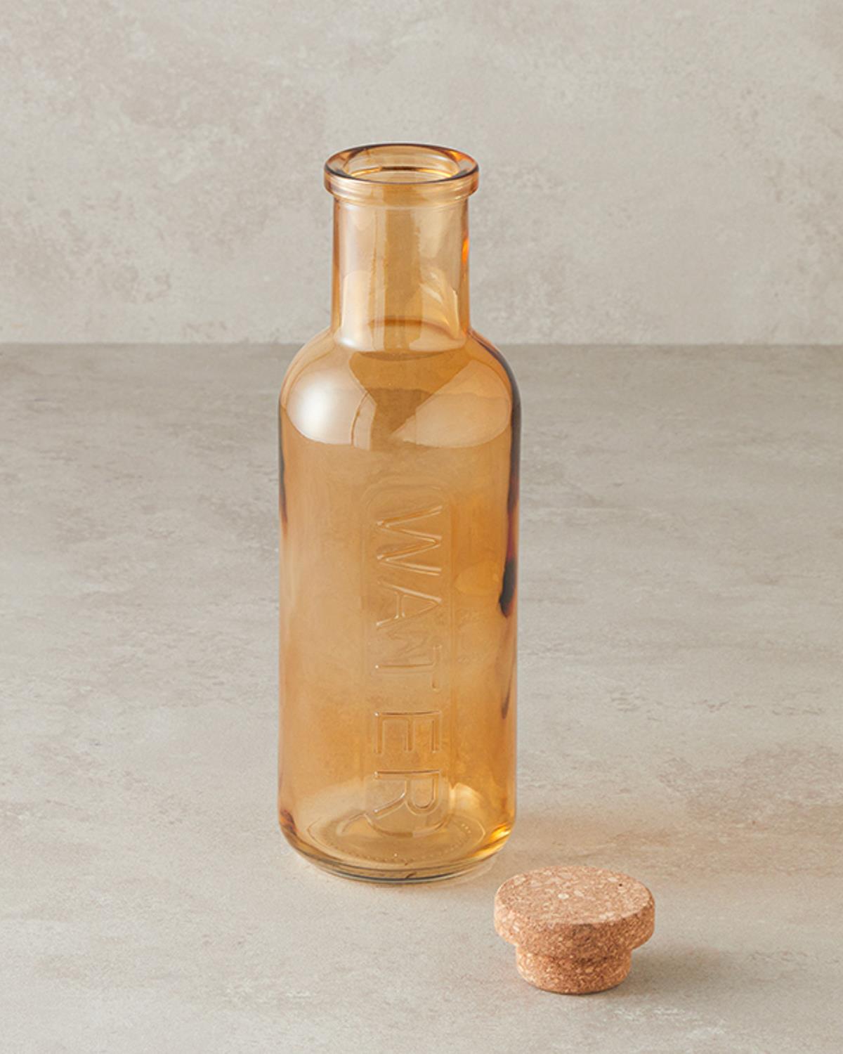 Professional Reusable Glass Water Bottle   Yellow