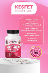 Marine Collagen Beauty Complex - 90 Tablets for Skin, Hair & Nails - TryAladdin