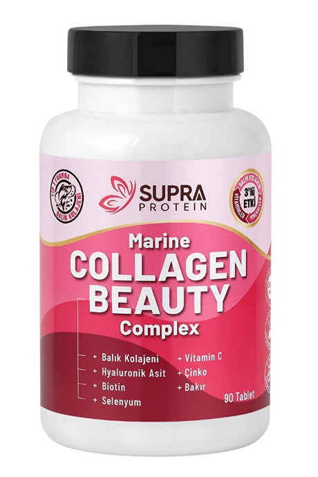 Marine Collagen Beauty Complex - 90 Tablets for Skin, Hair & Nails - TryAladdin