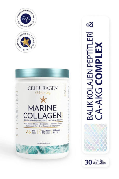 Marine Collagen Complex Powder - 343g, 30 Servings - TryAladdin